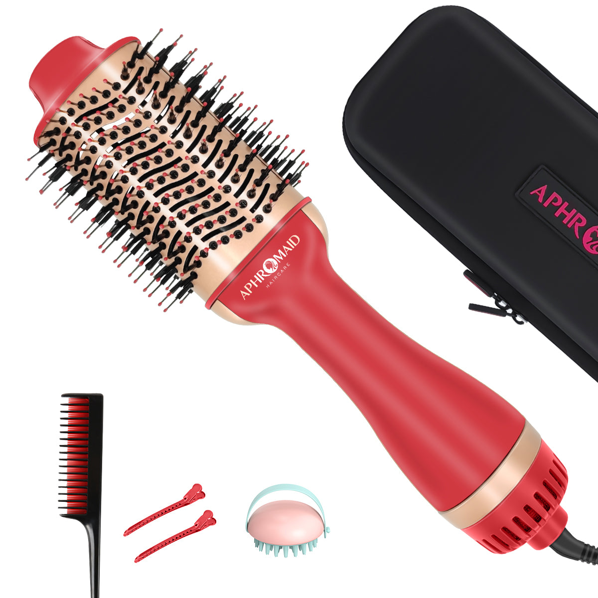 One-Step Hair Blow Dryer Styler Hot Air Brush 4 in 1 for Fast Drying Straightening Curling