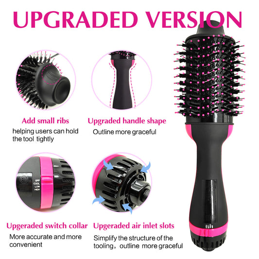 Hair Dryer Brush Blow Dryer Brush in One, One Step Volumizer Hair Dryer and Hot Air Brush, 4 in 1 Hair Brush Dryer for Drying Straightening Curling